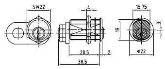 CES Hebelzylinder 5225/42