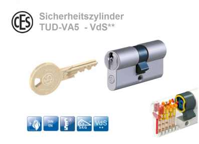 CES Doppelzylinder TUD-VA5 VdS**