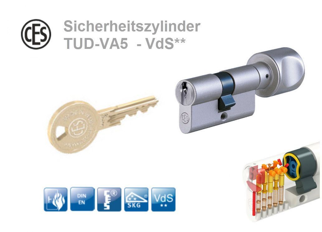 CES Knaufzylinder TUD-VA5 VdS**